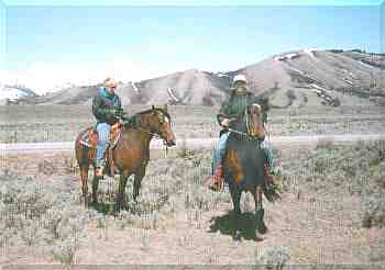 Horseback participants.