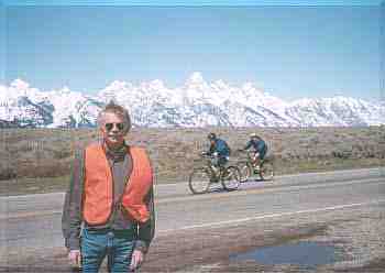 Tim showing the course.